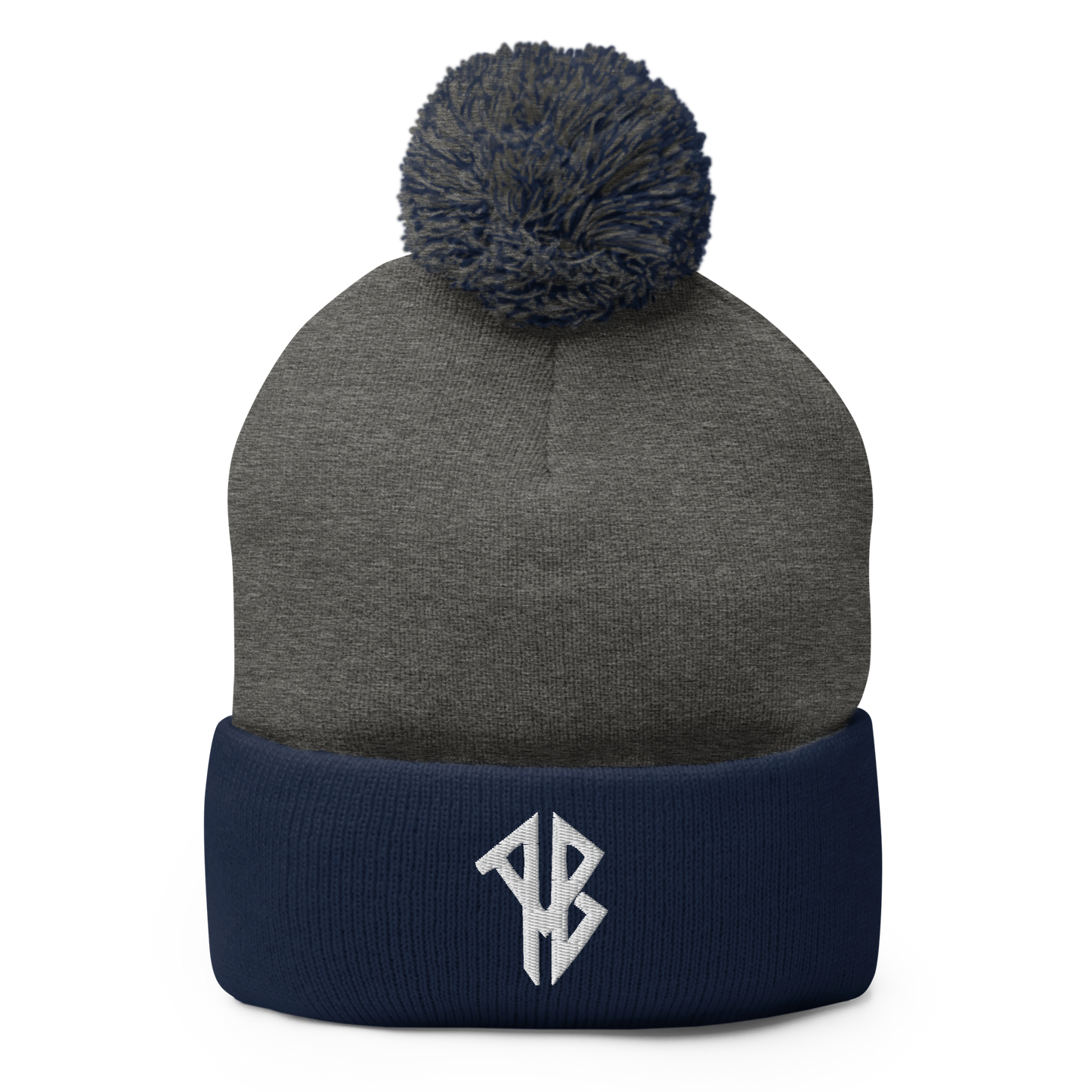 AlphaBroVR AB Logo Pom-Pom Beanie