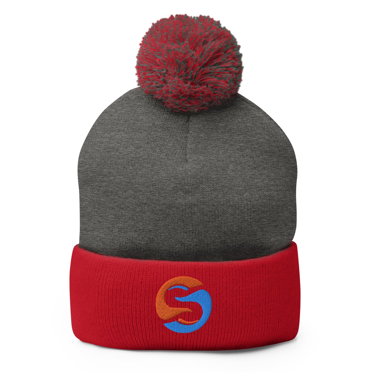 Steve0 Pom-Pom Beanie