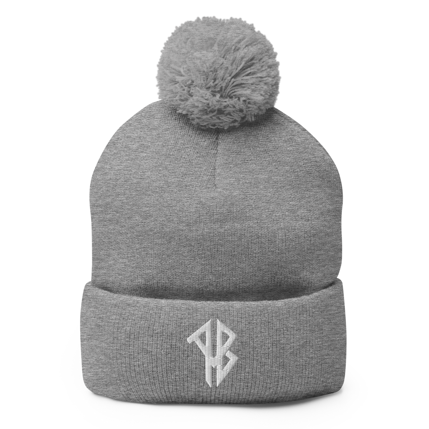 AlphaBroVR AB Logo Pom-Pom Beanie