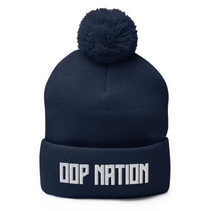 Oop Nation Pom-Pom Beanie