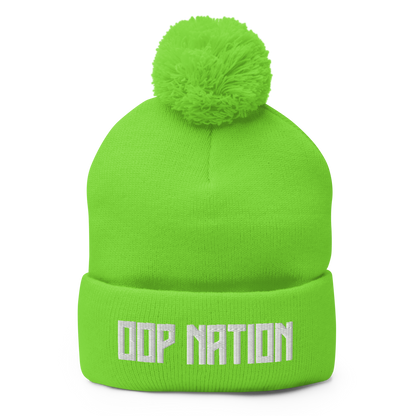 Oop Nation Pom-Pom Beanie