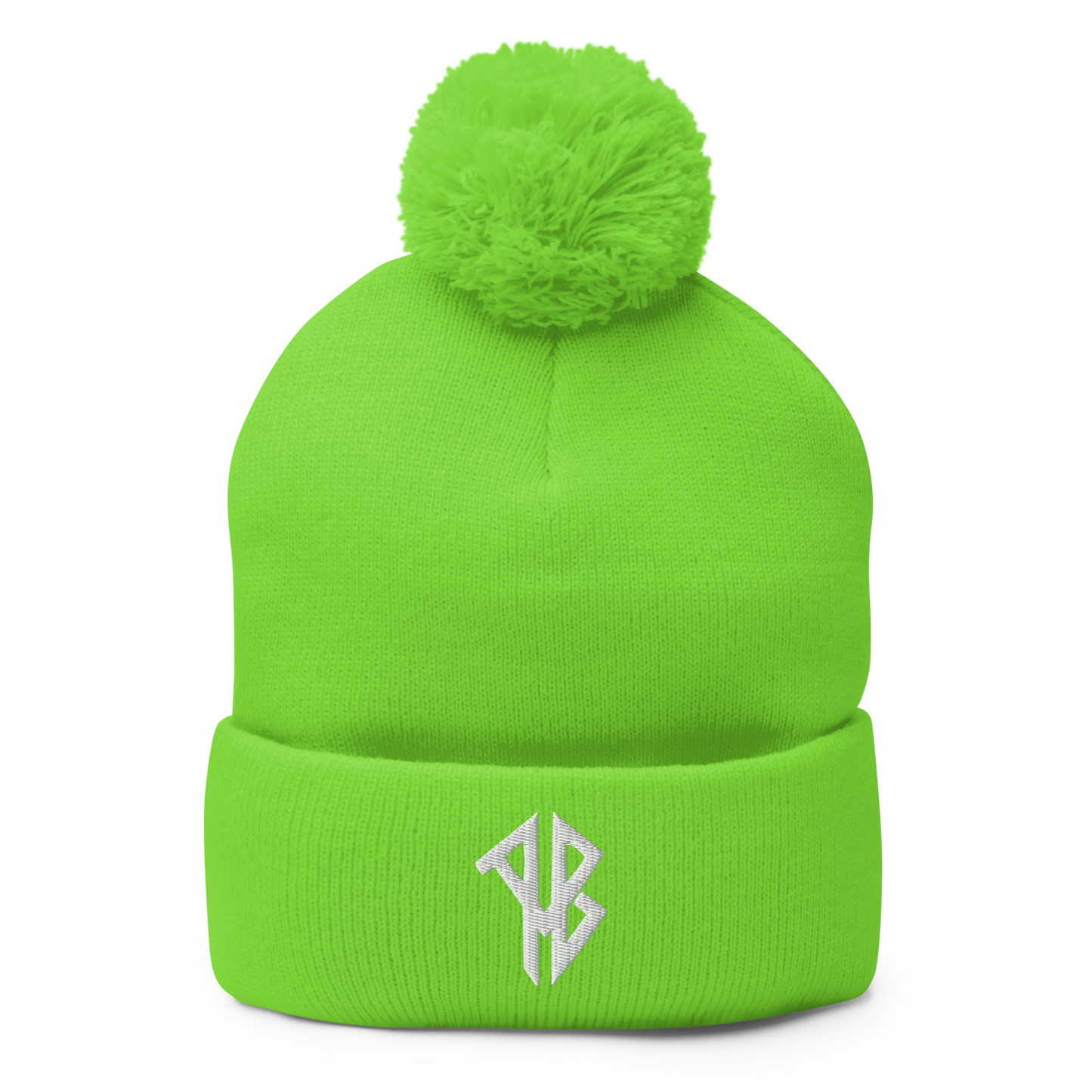 AlphaBroVR AB Logo Pom-Pom Beanie