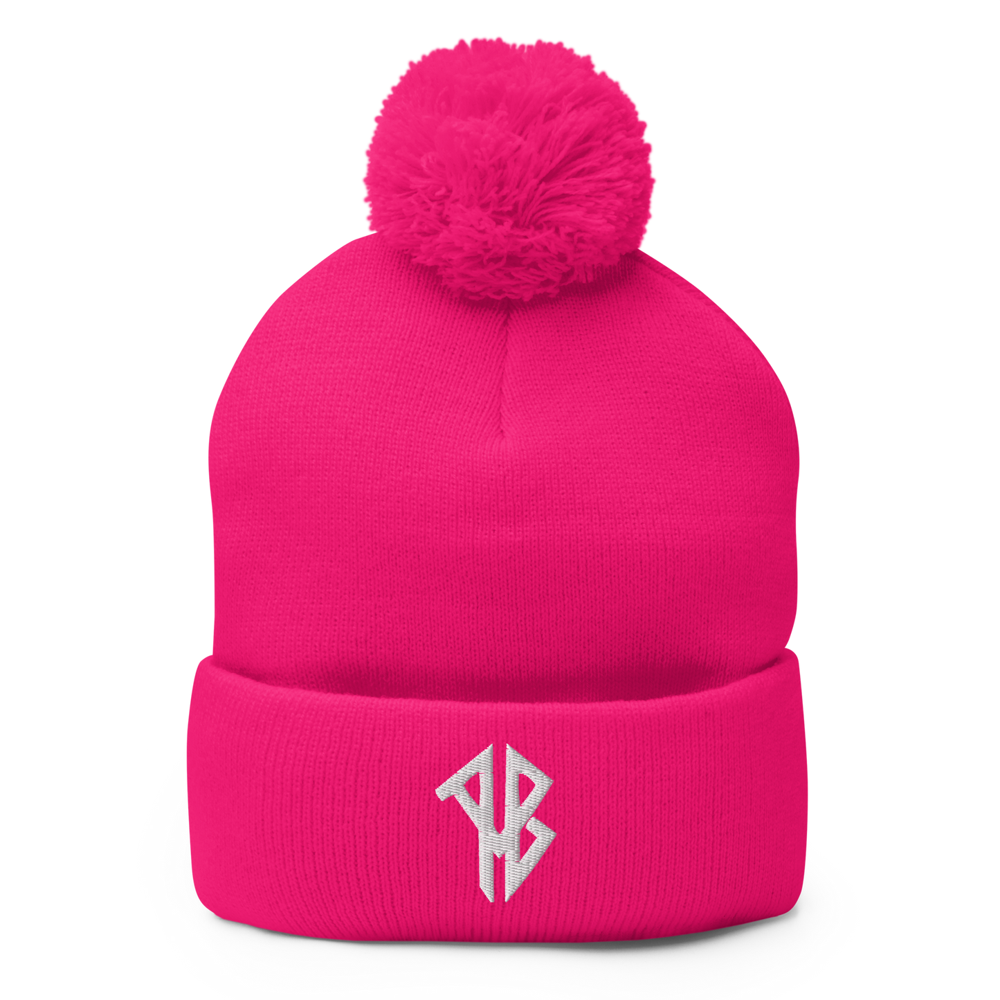 AlphaBroVR AB Logo Pom-Pom Beanie