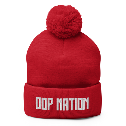 Oop Nation Pom-Pom Beanie