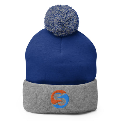 Steve0 Pom-Pom Beanie