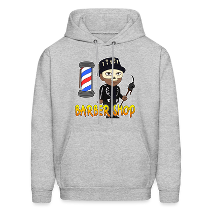 Barber Shop Unisex Hoodie - heather gray