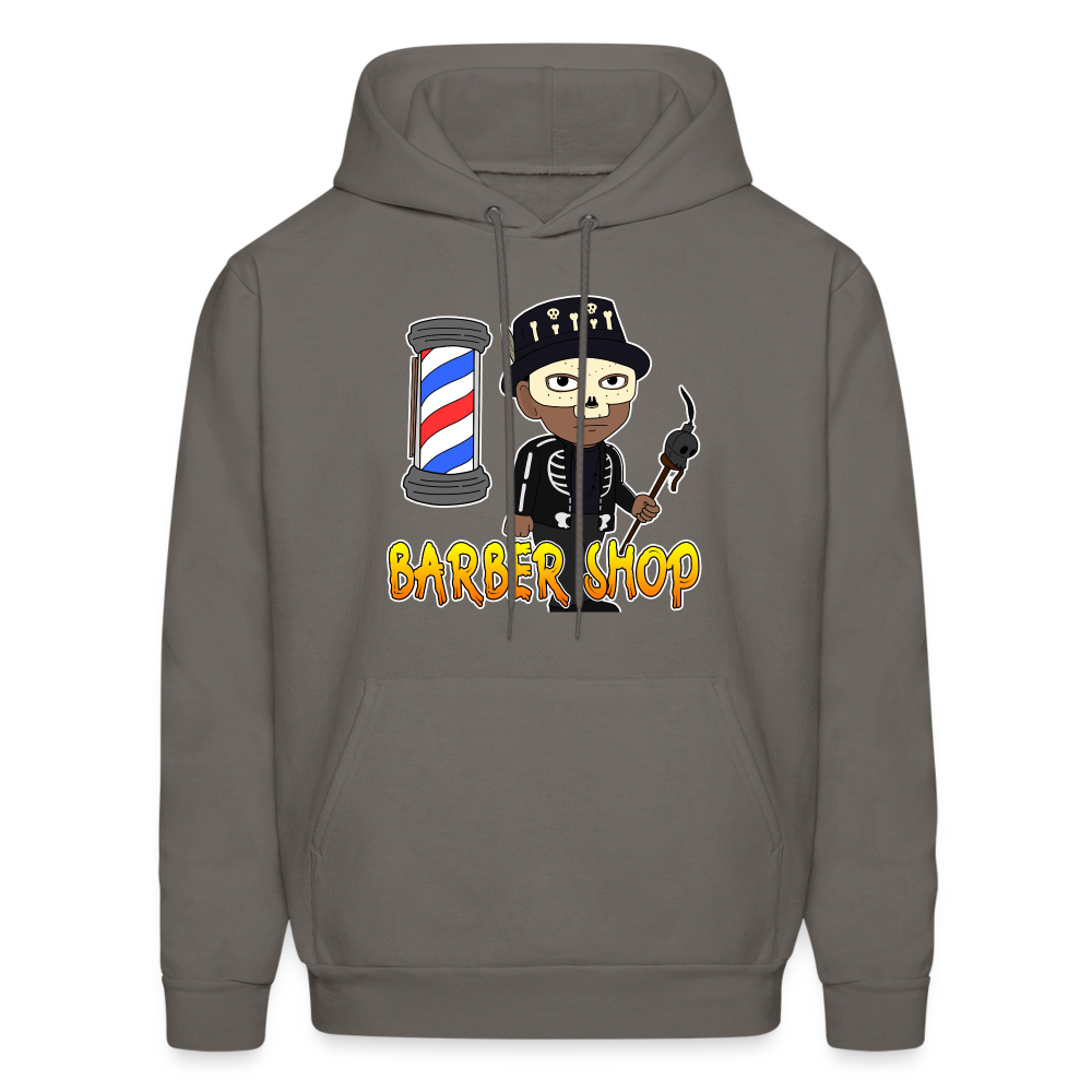 Barber Shop Unisex Hoodie - asphalt gray