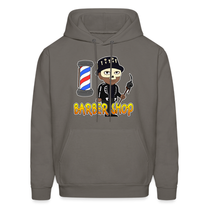 Barber Shop Unisex Hoodie - asphalt gray