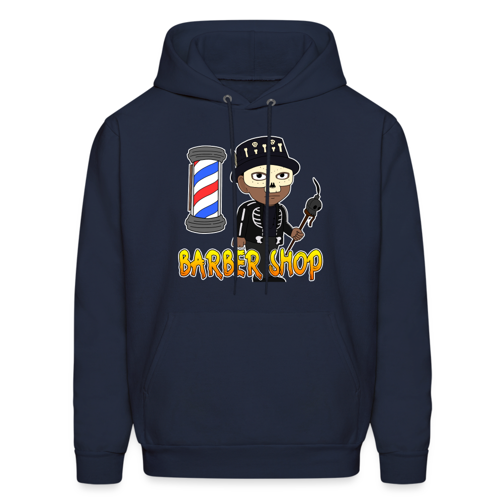 Barber Shop Unisex Hoodie - navy