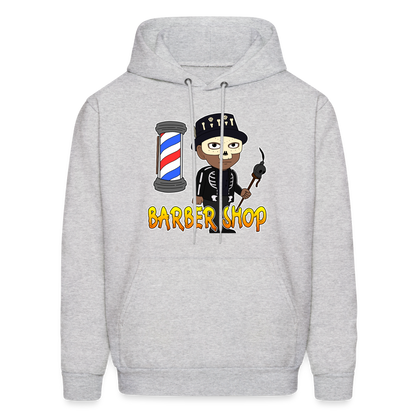 Barber Shop Unisex Hoodie - ash 