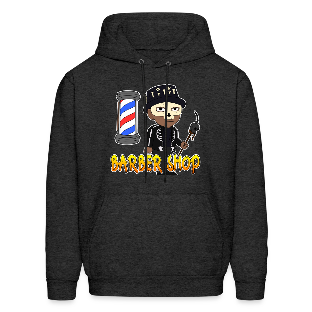 Barber Shop Unisex Hoodie - charcoal grey