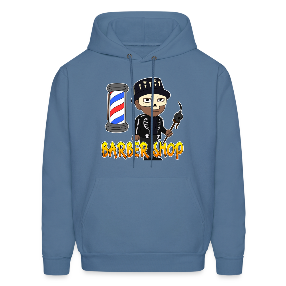 Barber Shop Unisex Hoodie - denim blue