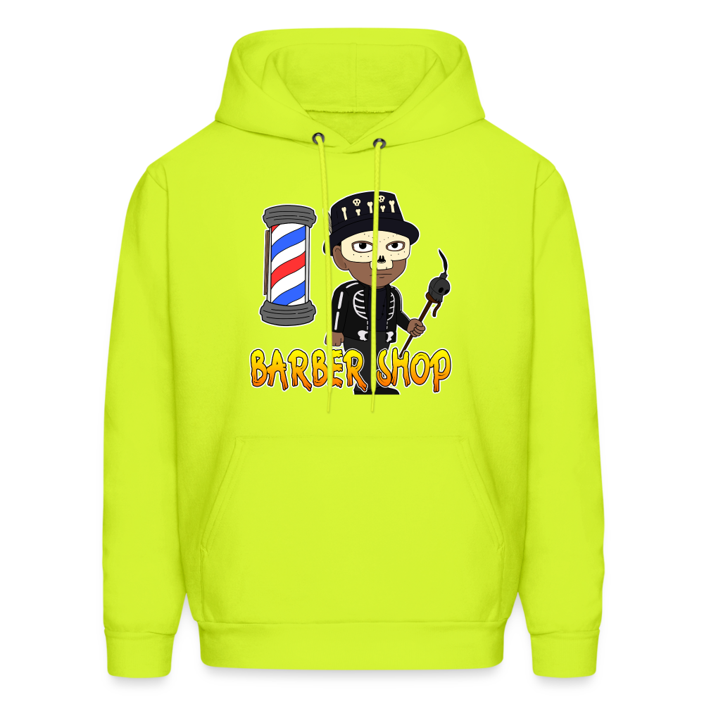 Barber Shop Unisex Hoodie - safety green