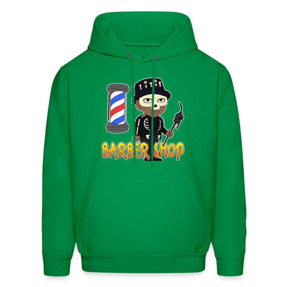 Barber Shop Unisex Hoodie - kelly green