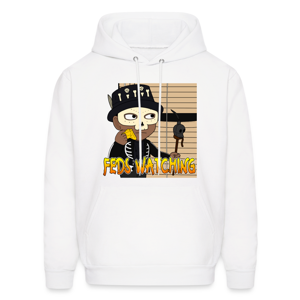 Feds Watching Unisex Hoodie - white