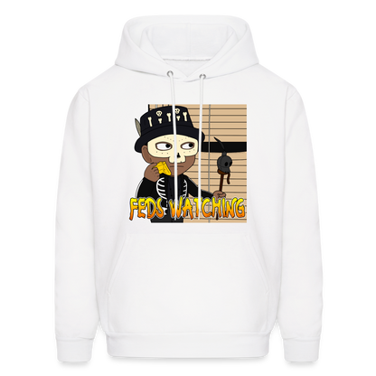 Feds Watching Unisex Hoodie - white