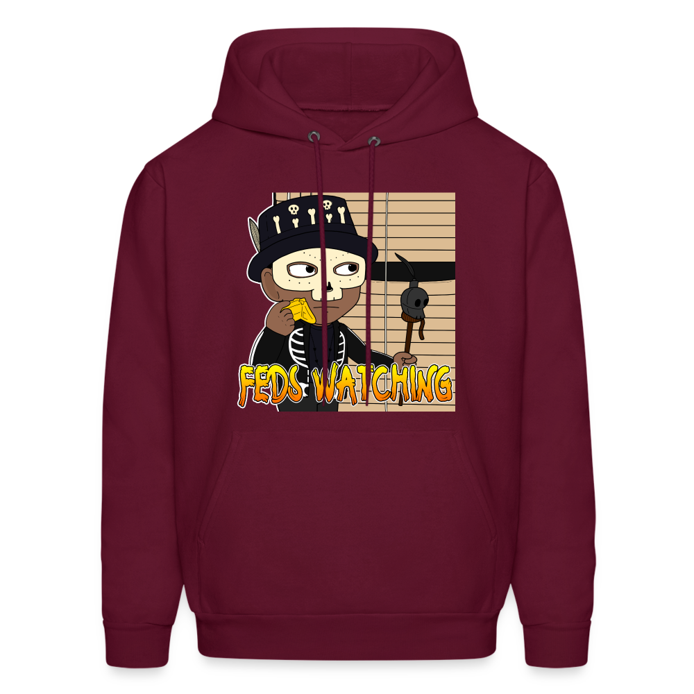 Feds Watching Unisex Hoodie - burgundy