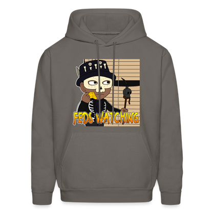 Feds Watching Unisex Hoodie - asphalt gray