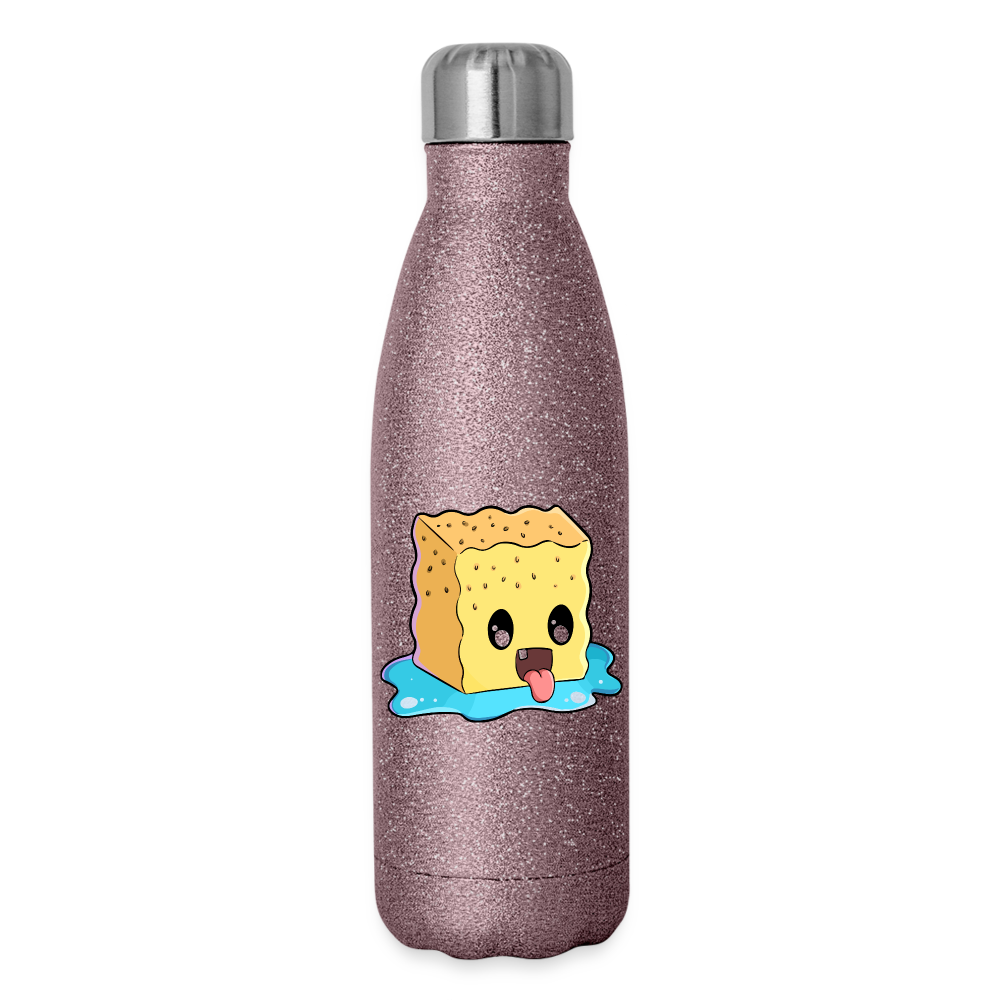 Kendrisite Insulated Stainless Steel Water Bottle - pink glitter