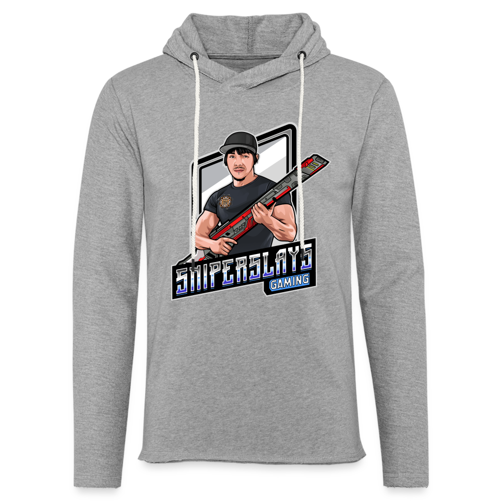 SniperSlaysTV Unisex Lightweight Terry Hoodie - heather gray