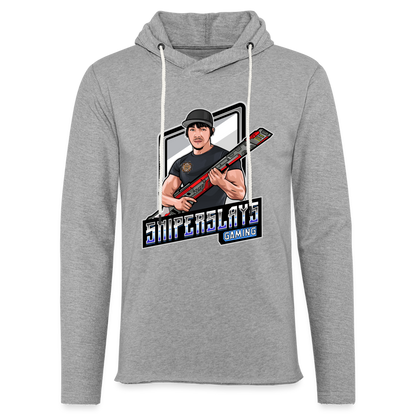 SniperSlaysTV Unisex Lightweight Terry Hoodie - heather gray