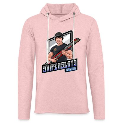 SniperSlaysTV Unisex Lightweight Terry Hoodie - cream heather pink