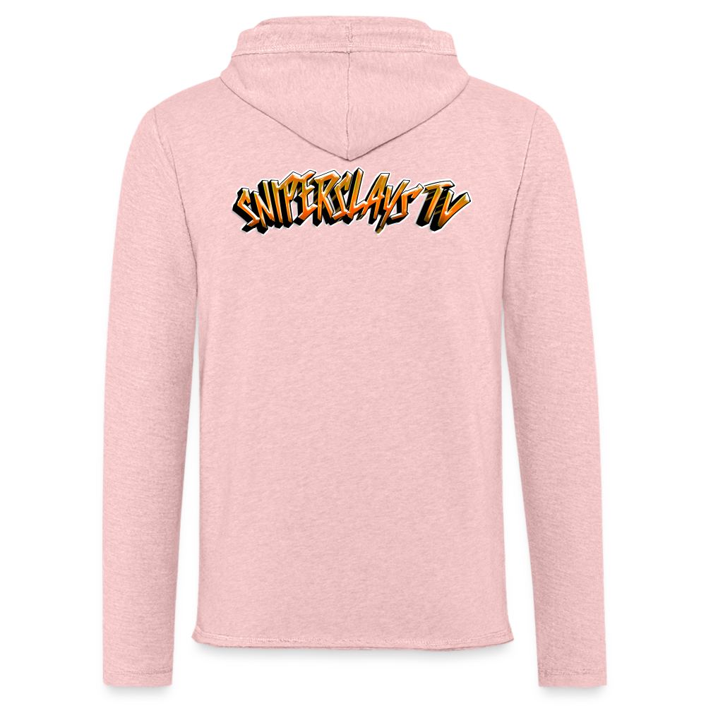 SniperSlaysTV Unisex Lightweight Terry Hoodie - cream heather pink