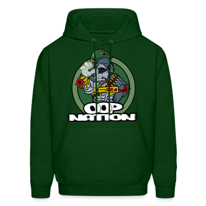 Oop Nation Unisex Hoodie - forest green