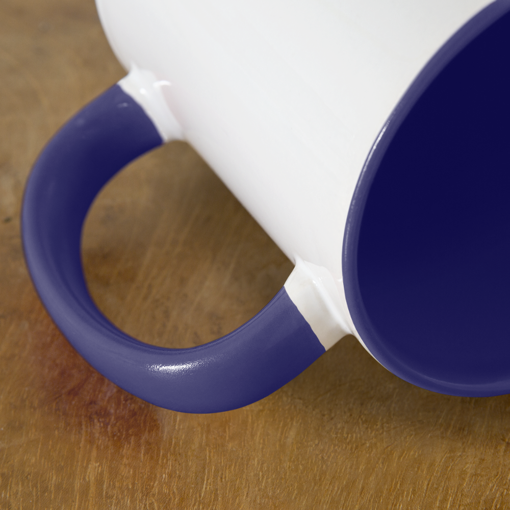 Its Kody B Accent Mug - white/cobalt blue