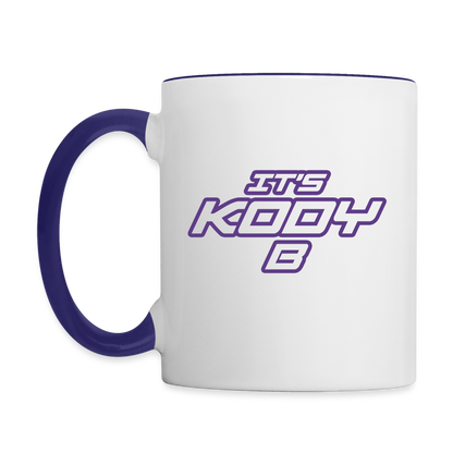 Its Kody B Accent Mug - white/cobalt blue