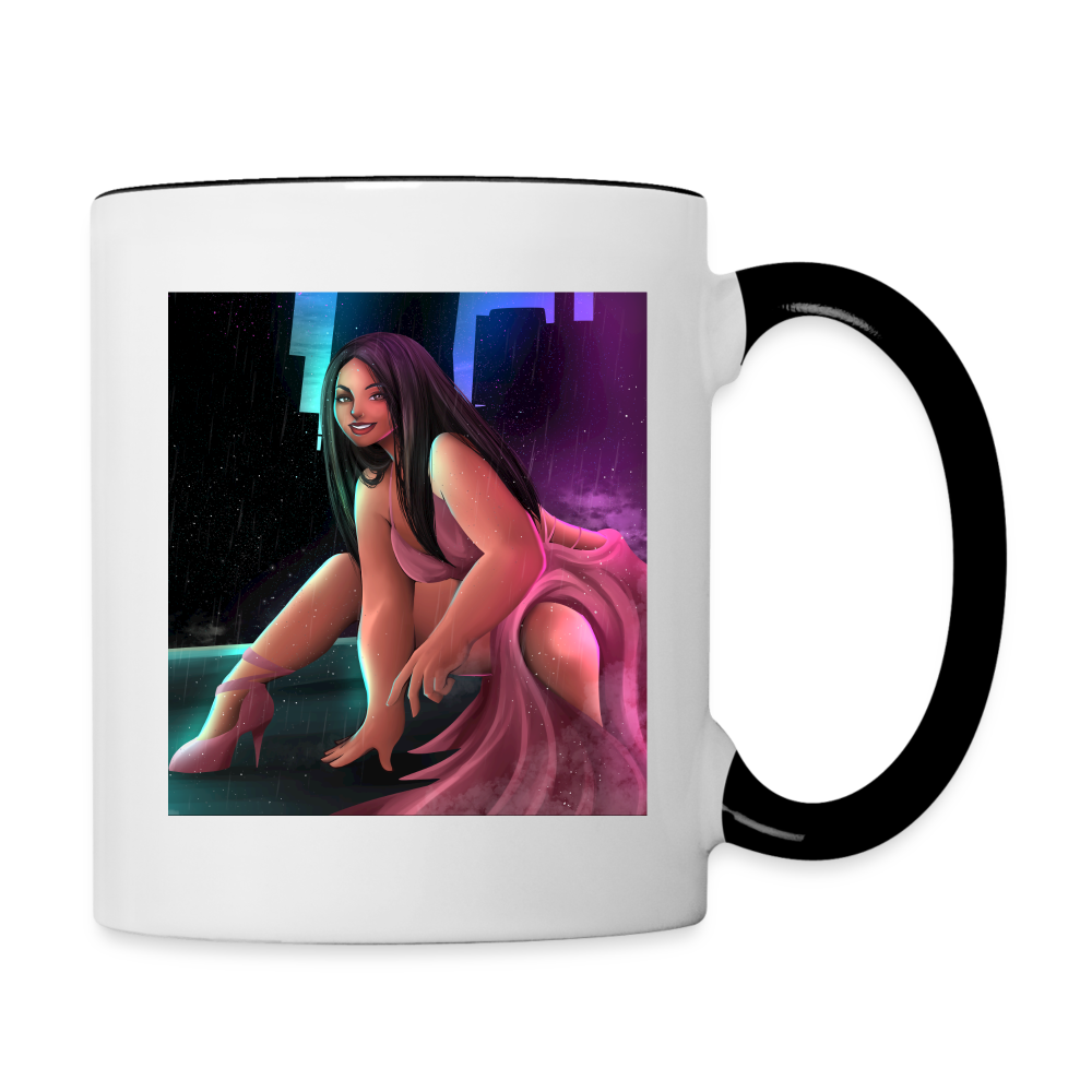 ChrissyHQ Accent Mug - white/black