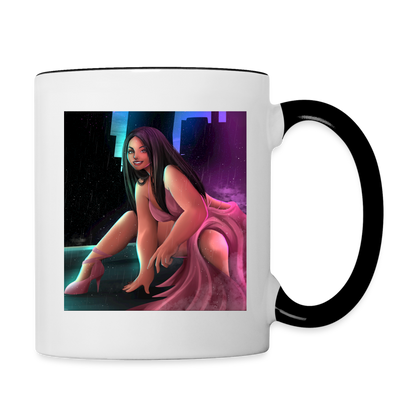 ChrissyHQ Accent Mug - white/black