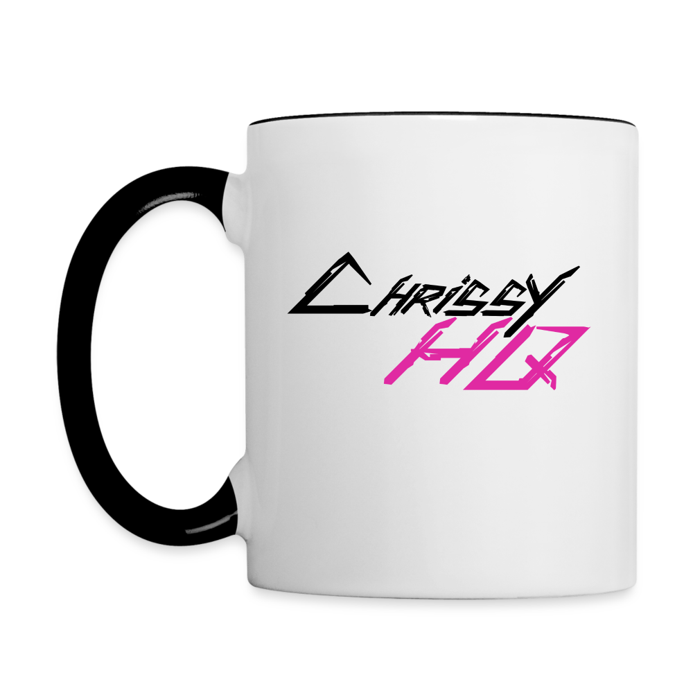 ChrissyHQ Accent Mug - white/black