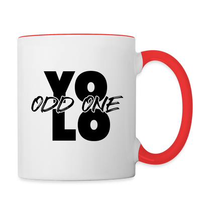 Jordania The Odd Accent Mug - white/red