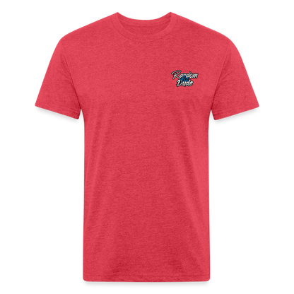 RAD Fitted Cotton/Poly T-Shirt by Next Level - heather red