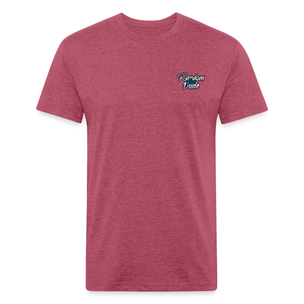 RAD Fitted Cotton/Poly T-Shirt by Next Level - heather burgundy