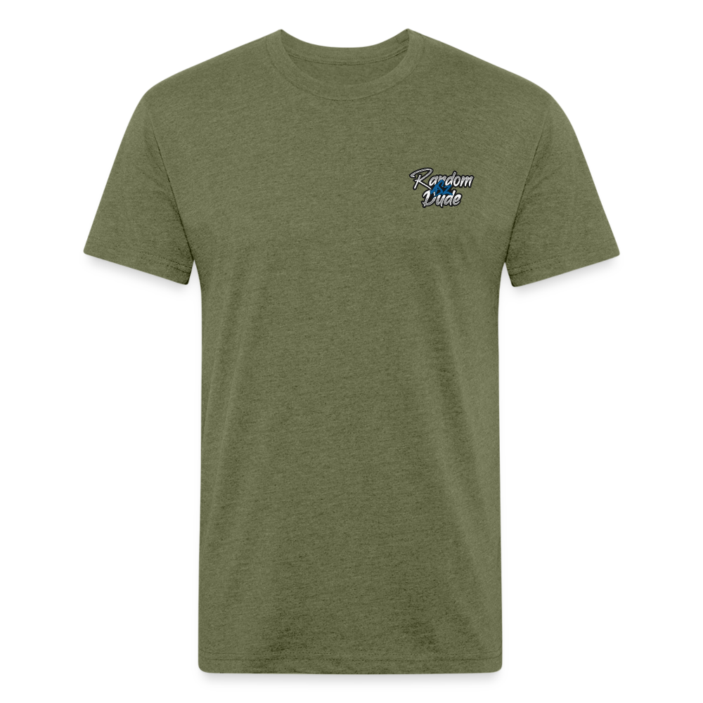 RAD Fitted Cotton/Poly T-Shirt by Next Level - heather military green