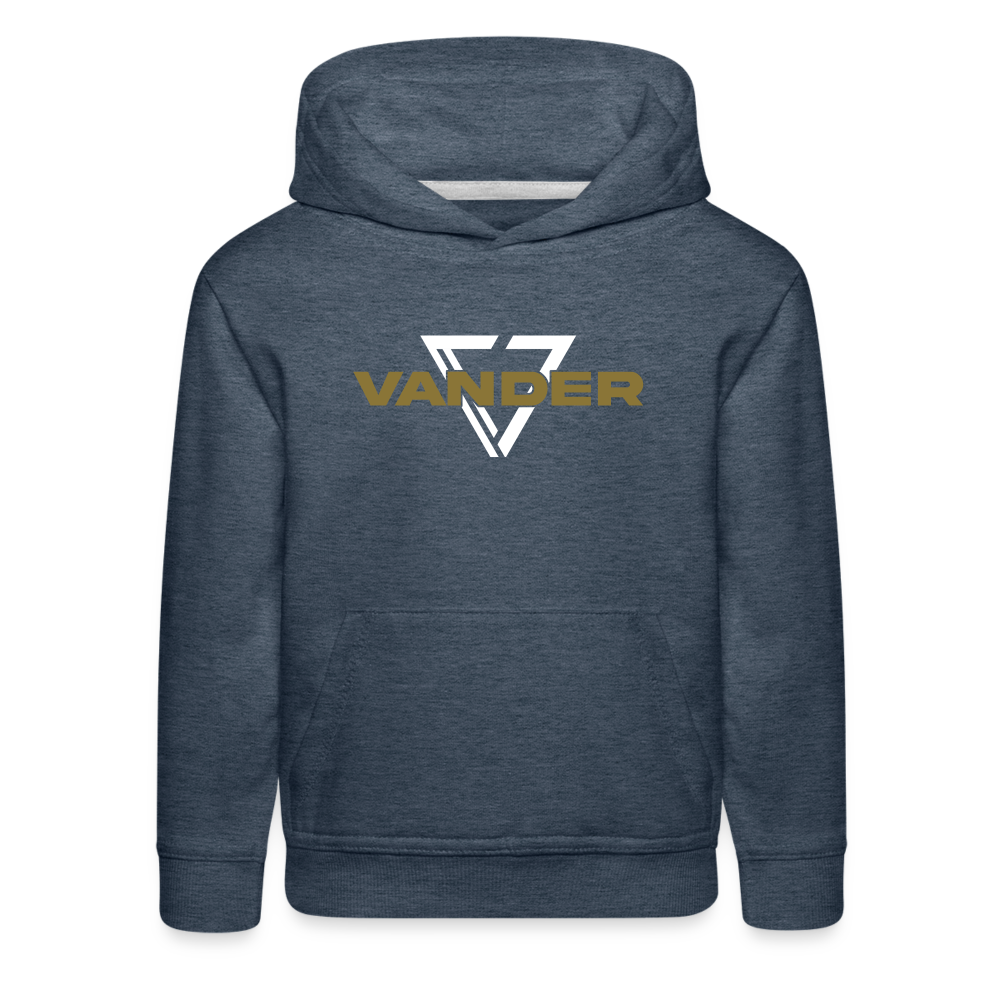 Vander Youth Premium Hoodie - heather denim