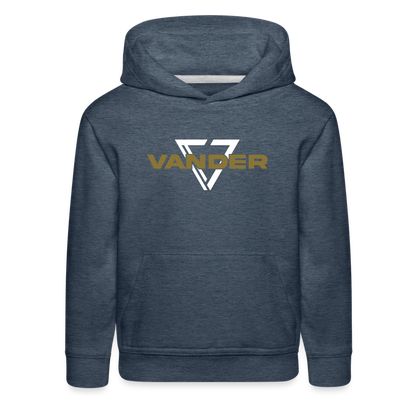 Vander Youth Premium Hoodie - heather denim